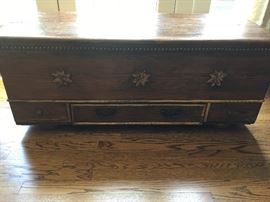 Antique decorative trunk.