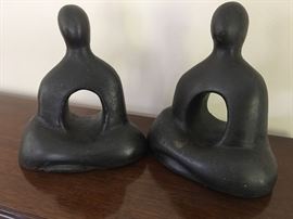 Modern abstract bookends.