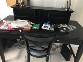 World Market desk and chair. File cabinet also available. Great size and style!