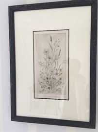 Pair of botanical prints.