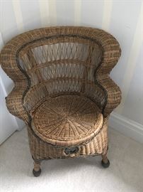 Great wicker chair.
