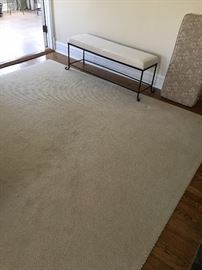 One of several neutral area rugs.