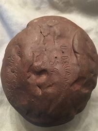 O. Bryant sculpture dated "89" on back