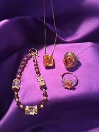 diamonds, stones, gems, matching rings, bracelets , necklace and more