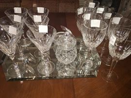 nice stemware by Waterford, Lenox, and more