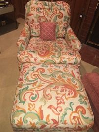 #1 of 2 matching sofa chairs with matching autiman