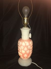 Alladin lamp does light bottom inside and is in fine condition- a must see~