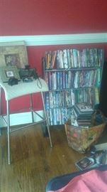 We have CD's, DVDs, Cassettes, Books, Records, 45"s, a whole mess of snoopy items!!