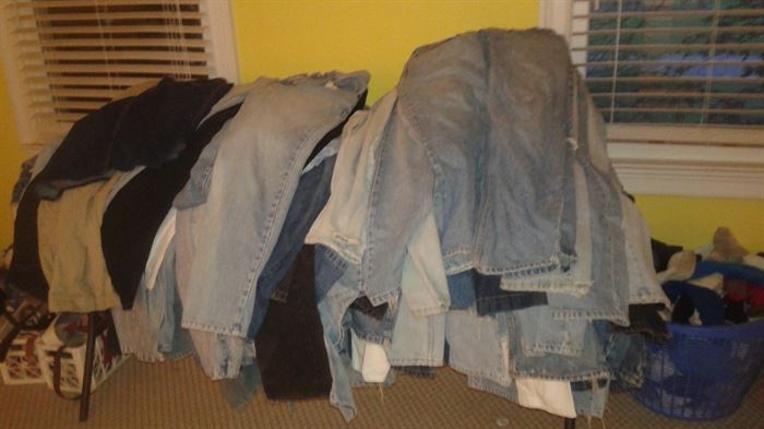 whole lot of Jeans