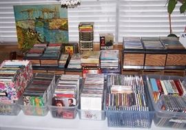 Oodles of CDs, Tapes, DVDs & VHS (including German Titles)