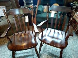 Sturdy Vintage Arm Chairs