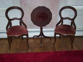 Antique parlor furniture