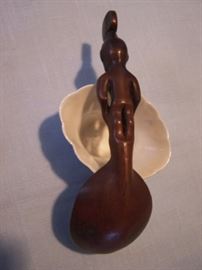 Wooden tribal ladle