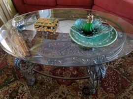 Iron claw foot coffee table