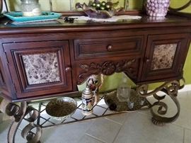 Gorgeous buffet with collectibles