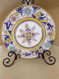 Made in Italy plate with stand
