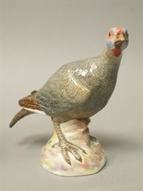 Lot 11 MEISSEN Porcelain Turkey Bird Fowl Figure. Marked