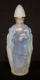 Lot 19 SABINO France Opalescent Glass Deco Nude Perfumer