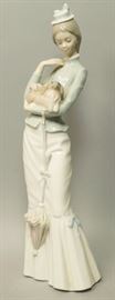 Lot 34 LLADRO Spain Tall Figural Sculpture Girl with Dog