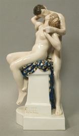 Lot 35 ROSENTHAL German Art Deco Porcelain Figural Group