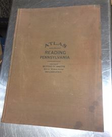 Lot 650 1913 Atlas of Reading PA Pennsylvania Elvino V Sm