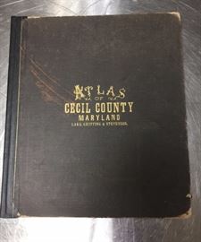 Lot 652 1877 Cecil County MD Atlas. Lake, Griffing  Stev
