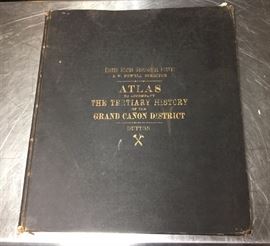 Lot 654 1882 Atlas Tertiary History of the Grand Canon Di
