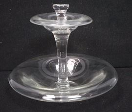 Lot 64 ELSA PERETTI for TIFFANY Crystal Bonbon Dish. Org