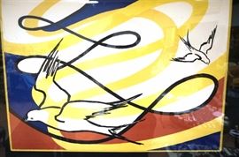 Lot 196 Large ALEXANDER CALDER Color Lithograph Print. Tw