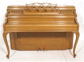 Lot 278 STEINWAY Walnut Spinet Piano. Carved French style