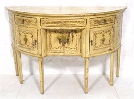 Lot 267 Painted Country style Sideboard Buffet. Mustard p