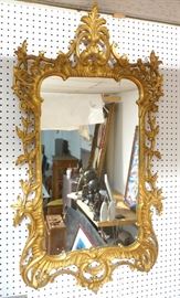 Lot 269 Large Gilt Wood French style Wall Mirror. Ornate 