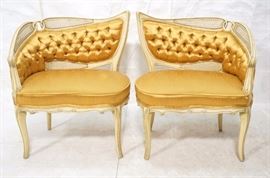 Lot 292 Pr French Provincial Lounge Side Chair. Fireside 