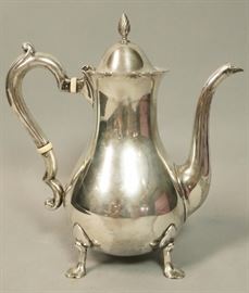 Lot 440 GORHAM Sterling Silver Small Coffee Pot. Pear sha