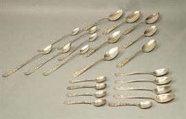 Lot 464 23pc S KIRK  Sons Sterling Silver Flatware Spoon