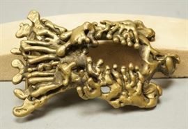 Lot 539 DAVID YURMAN Early Studio Brass Belt Buckle. Arti