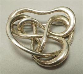 Lot 541 ANGELA CUMMINGS 1987 Sterling Silver Brooch Pin. 