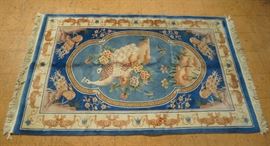 Lot 379 5 x 84 Chines handmade Oriental Carpet Rug. Pe