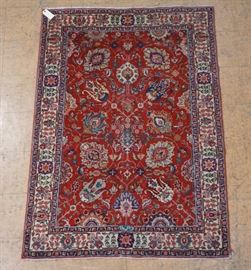Lot 382 46 x 65 Inhduri Handmade Oriental Carpet . Flo