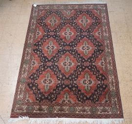 Lot 386 68 x 97 Caucasian Style Handmade Oriental Carp
