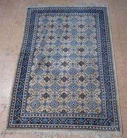Lot 387 68 x 98 Handmade Oriental Carpet. Repeating pa