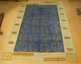 Lot 388 99 x 133 New Moon Carpet Rug. Handmade. Repe
