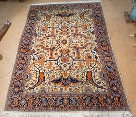Lot 391 98 x 138 Muresh Serapr Carpet with Ivory Field