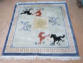 Lot 397 85 x 810 Sculpted Chinese Carpet Rug. Decorate