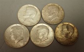 Lot 412 $44 Face in Silver KENNEDY HALF DOLLARS. 