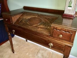 Antique secretary with three drawers