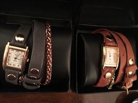 La Mer Ladies Watches  with wrap around leather bands