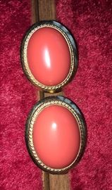 14K gold earrings with coral