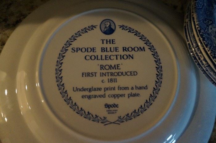 the Spode Blue Room Collection "Rome"