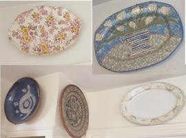 China Platters in unique patterns